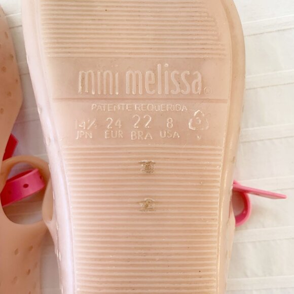 Mini Melissa Furadinha Bow Flats • Toddler Size 8 - Picture 9 of 9